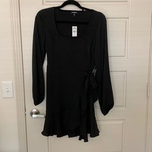 Express faux wrap mini dress
